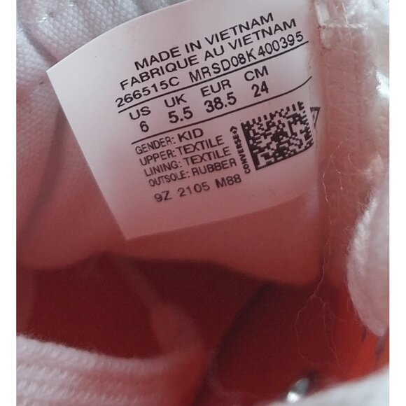 Converse All Star "Not A Chuck" White Orange Kids Size 6 Women's Size 7.5 - Picture 8 of 8